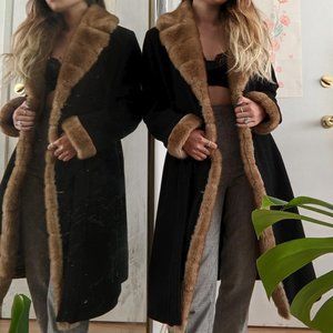 true vintage afghan / penny lane coat, european size 44